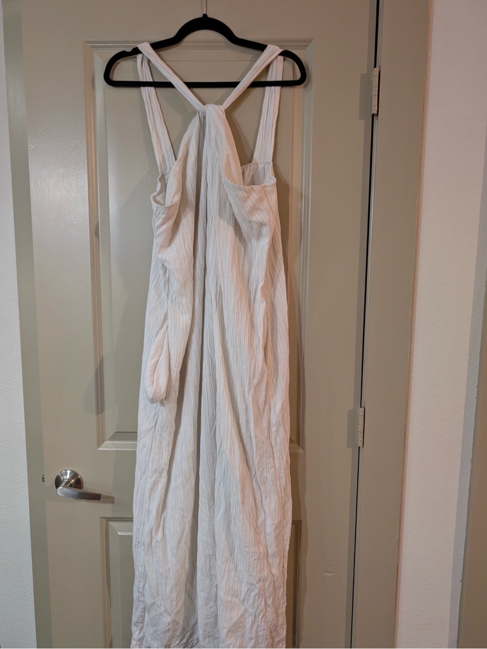 White beach maxi dress